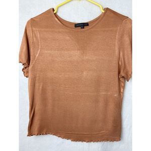 West Coast Love soft tee crop top women teens short sleeve Rayon